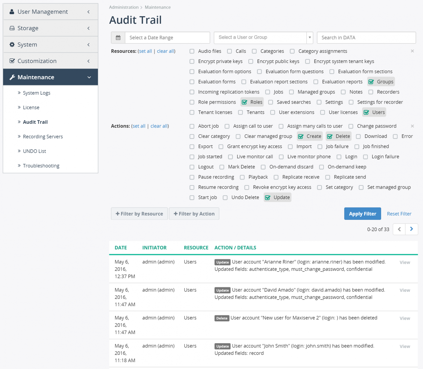 Search Inside Data Field