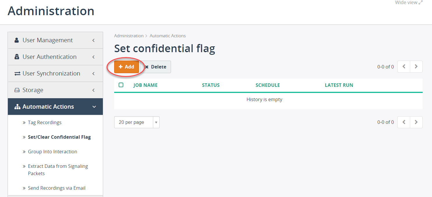 Set/Clear Confidential Flags