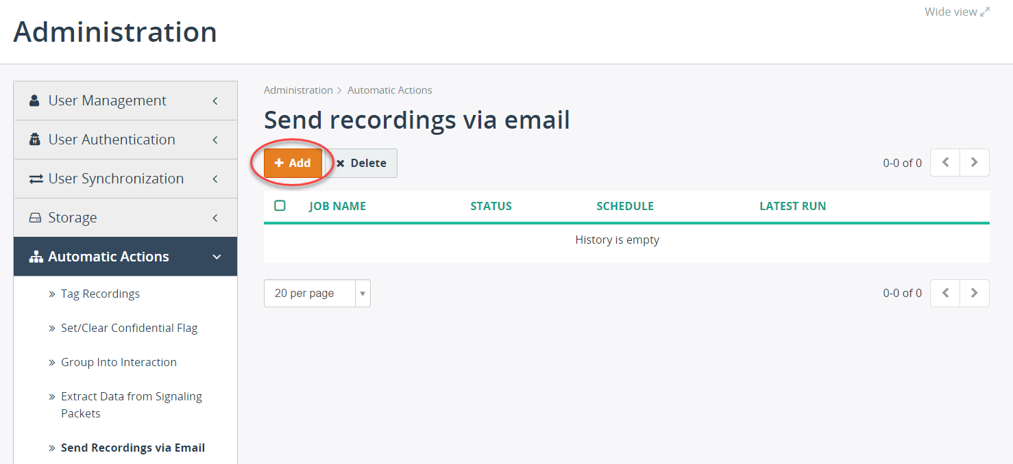 Send Recordings via Email