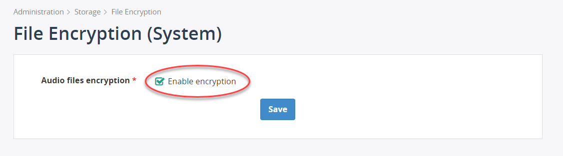 Enable Encryption