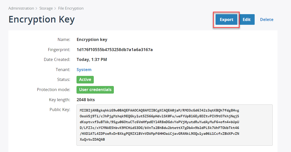 Export Encryption