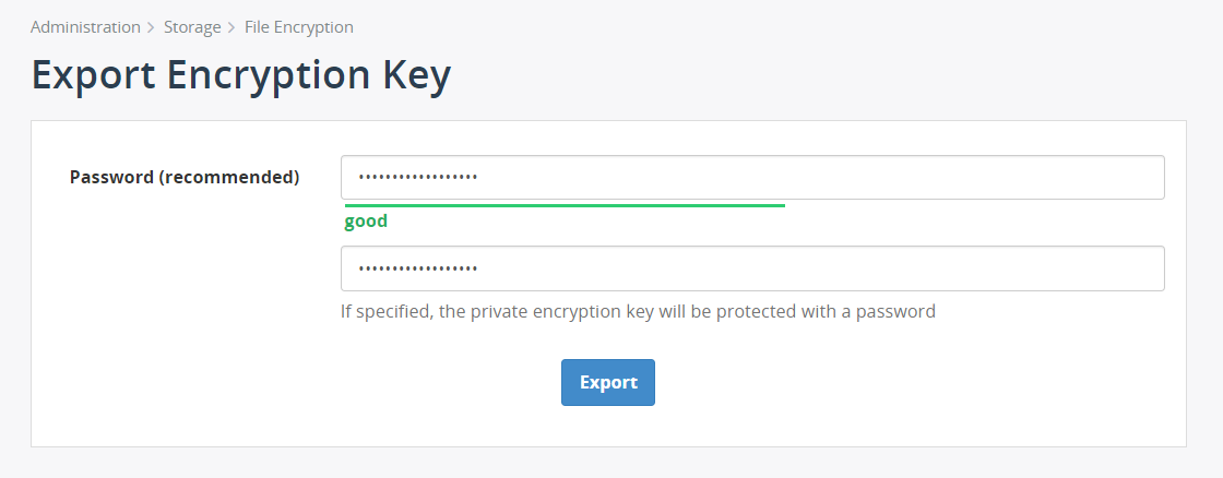 Protect Encryption Key with a Password