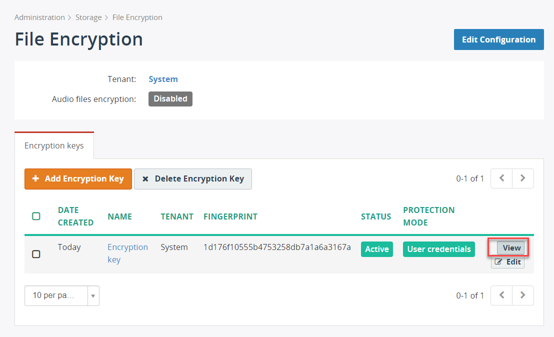 View Encryption