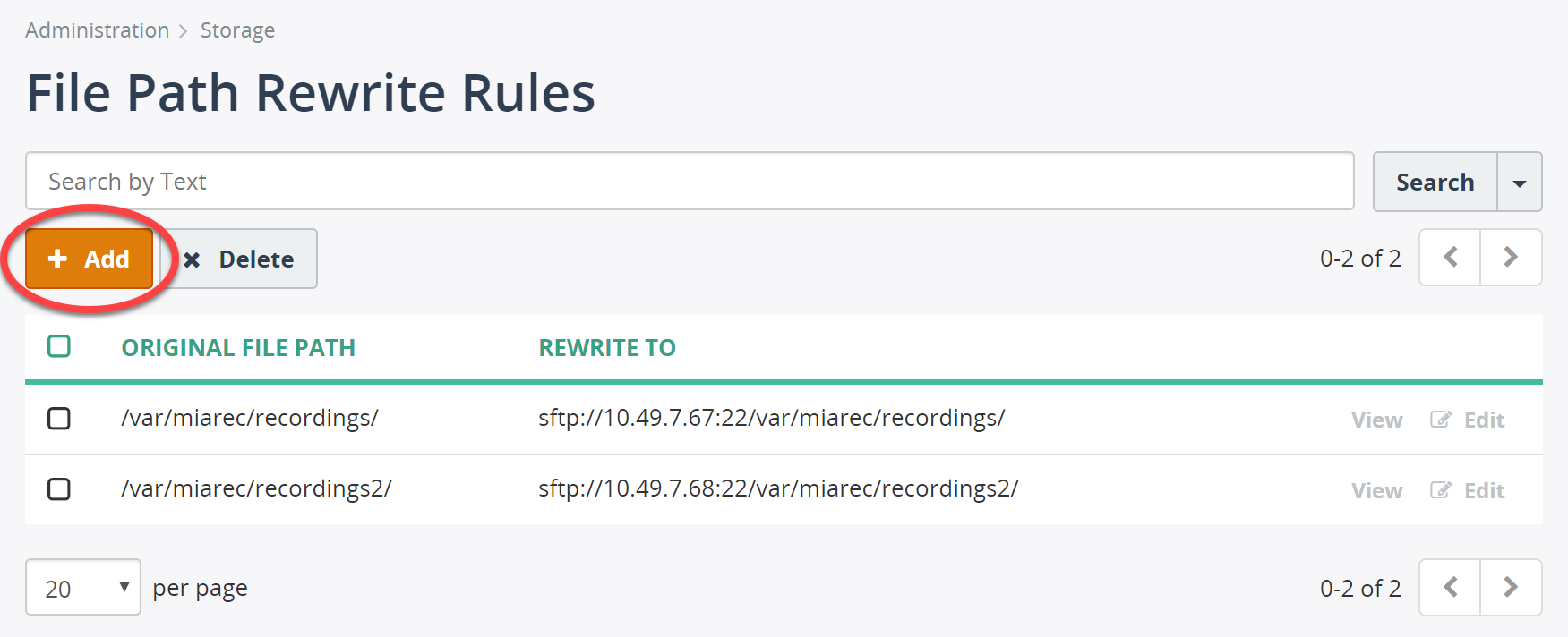 File Path Rewrite Rules