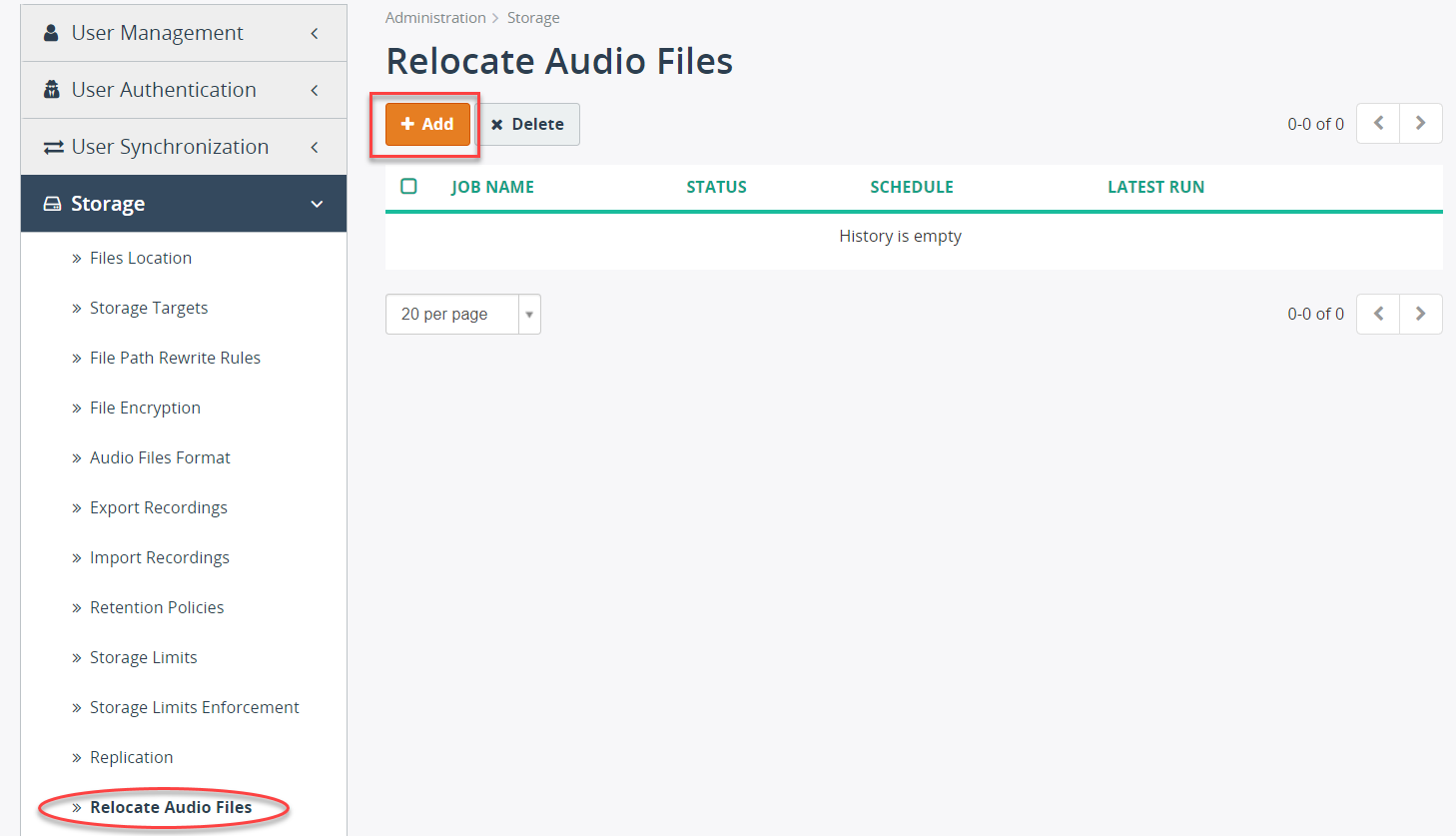 Relocate Audio Files