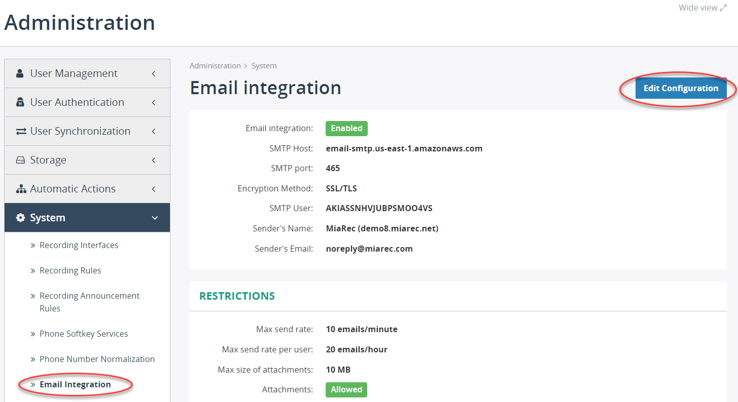 Email Integration