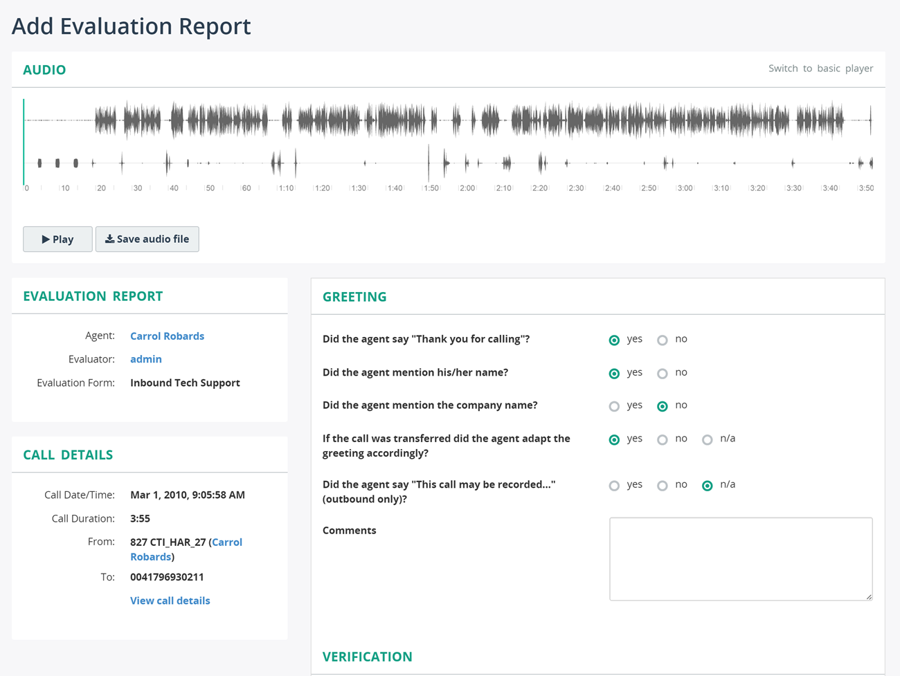 Agent Evaluation Report