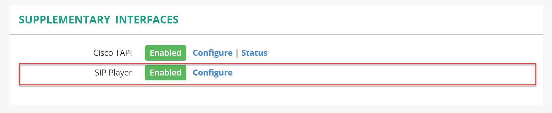 Announcement Player - Configuration