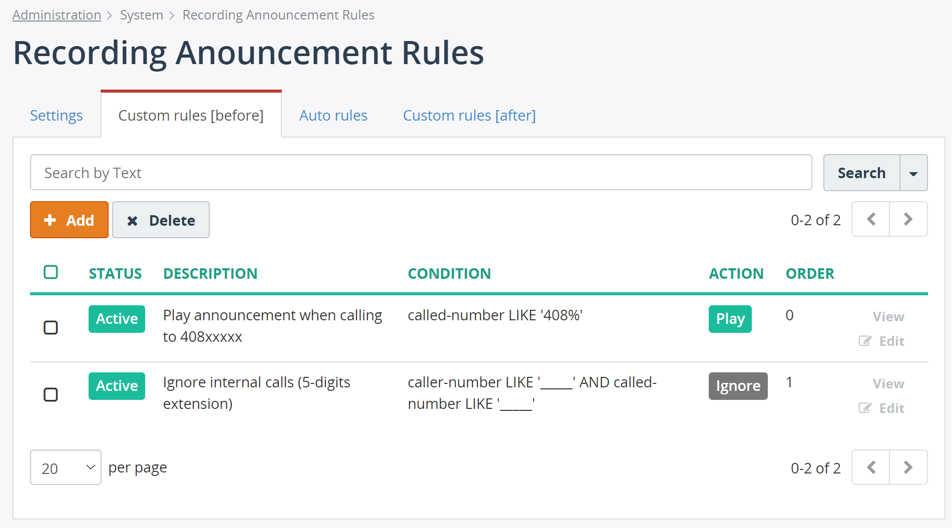 Create Custom Rule