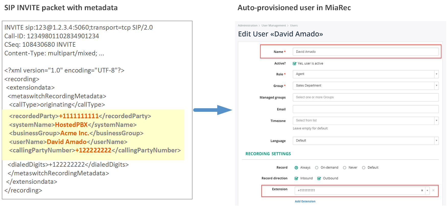 Automatic user provisioning