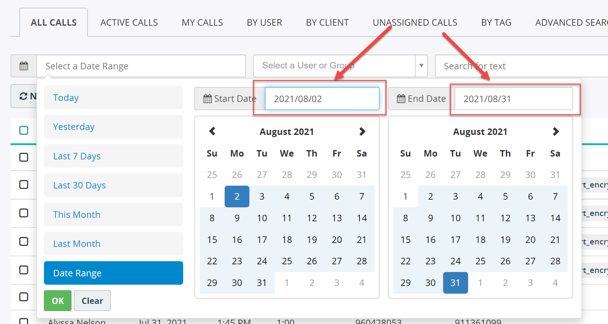 Fix issue with manual input of date values in DateRange picker component