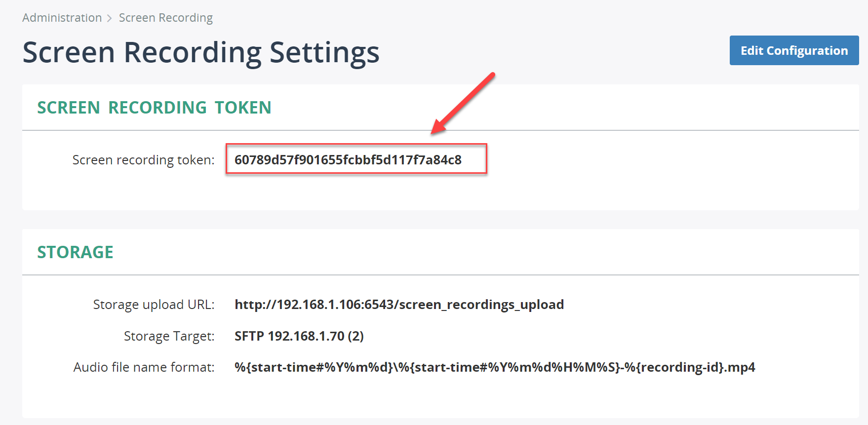 Screen Recording Single Token