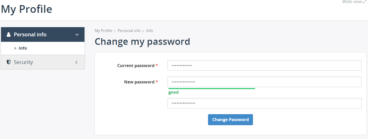 Change My Password