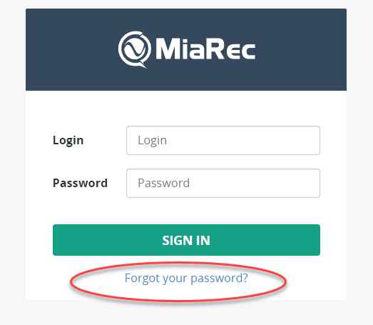 Forgot Your Password Link