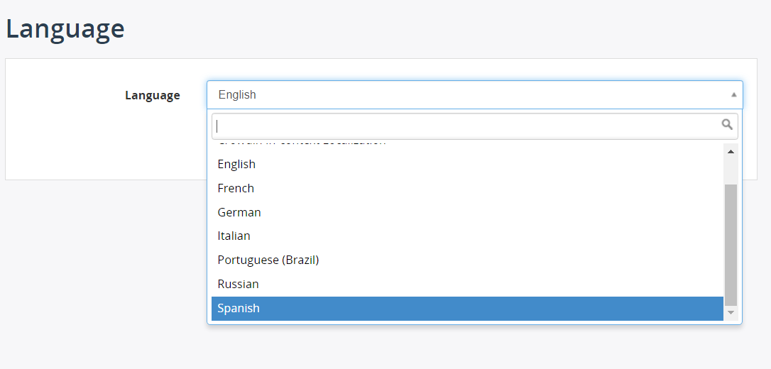 Select Language